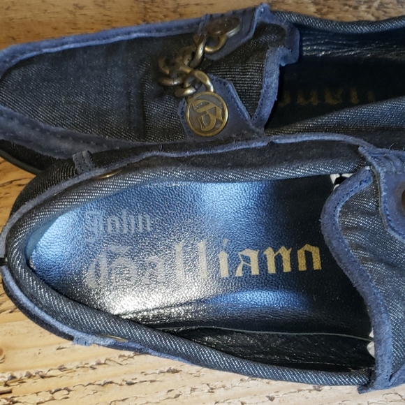 John Galliano denim driving loafer main image 4